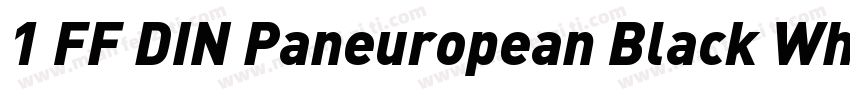 1 FF DIN Paneuropean Black WhatFon字体转换